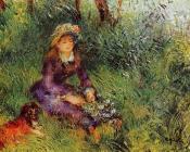 皮埃尔奥古斯特雷诺阿 - Madame Renoir with a Dog